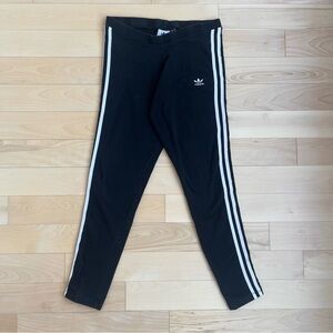 Adidas 3-Stripes Cotton Leggings Black/White